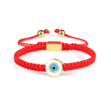Blue Round Evil Eye Red String Protection Bracelet - My Harmony Tree
