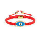 Blue Gold Evil Eye Red String Protection Bracelet - My Harmony Tree