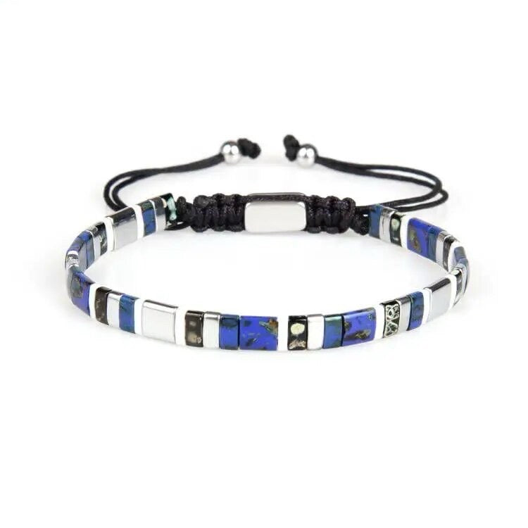 Blue & Silver Beads Bracelet - My Harmony Tree