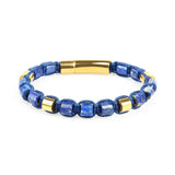 Lapis Lazuli & Gold Beads Bracelet - My Harmony Tree