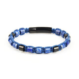 Lapis Lazuli & Black Beads Bracelet - My Harmony Tree