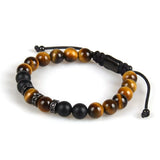 Tiger Eye & Black Onyx Beads Bracelet