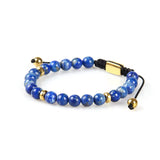 Lapis Lazuli and Gold Beads Bracelet