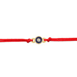 Blue Tiny Evil Eye Charm Red String Protection Bracelet