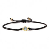 Tiny Crystal Black String Protection Bracelet