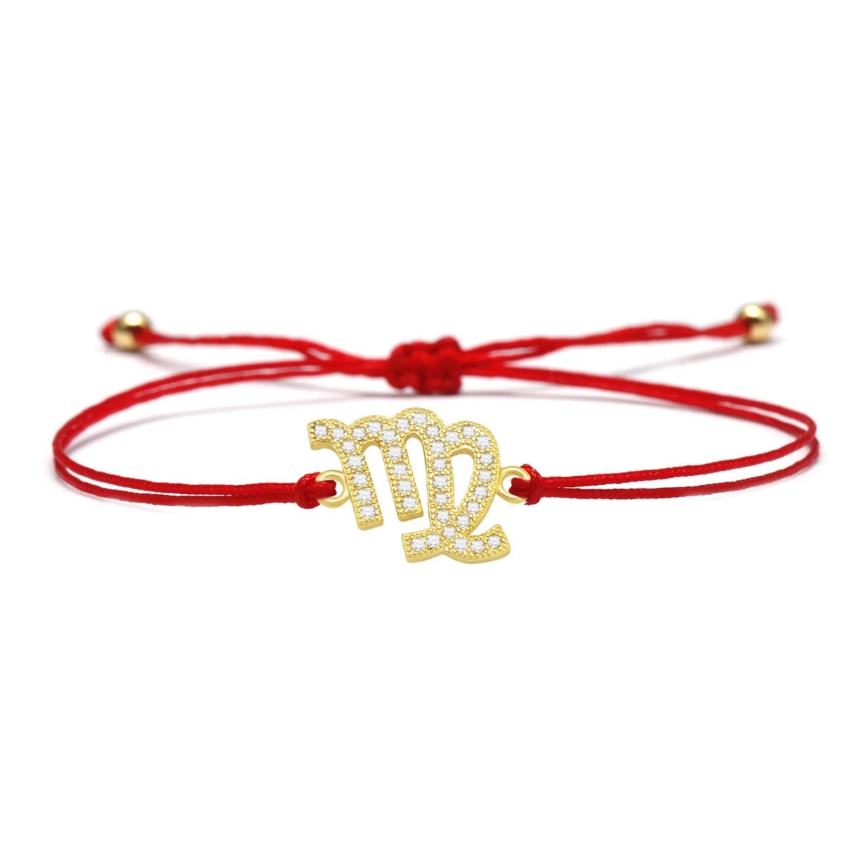 Virgo Zodiac Red String Protection Bracelet - MY HARMONY TREE