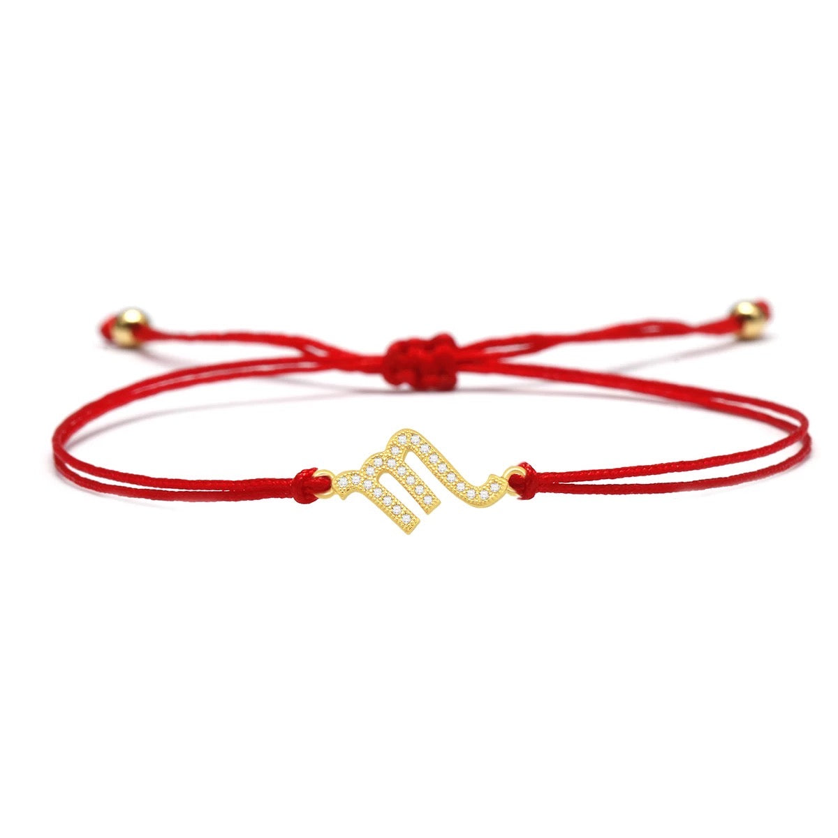 Scorpio Zodiac Red String Protection Bracelet - MY HARMONY TREE
