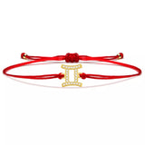 Gemini Zodiac Red String Protection Bracelet - MY HARMONY TREE