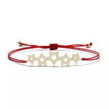 Gold Stars Red String Protection Bracelet - MY HARMONY TREE
