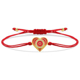 Red Heart Charm Red String Protection Bracelet - My Harmony Tree