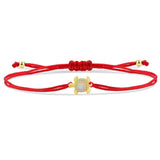 Gold Little Turtle Charm Red String Protection Bracelet - My Harmony Tree