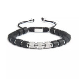 Black Onyx & Silver CZ Beads Bracelet - MY HARMONY TREE